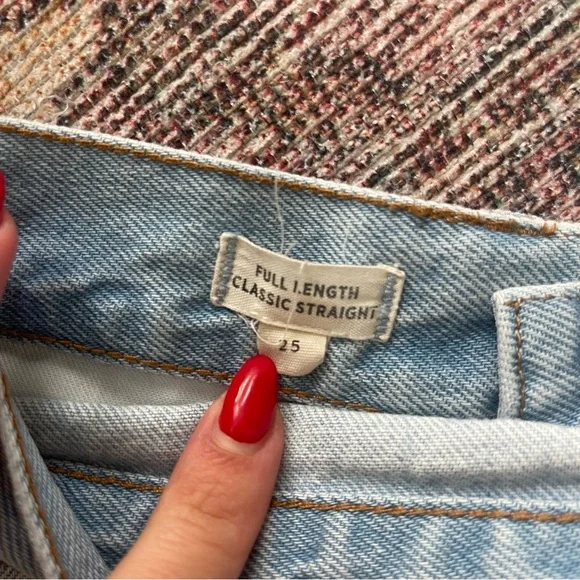 Madewell Full Length Classic Straight Jean - Picture 6 of 7